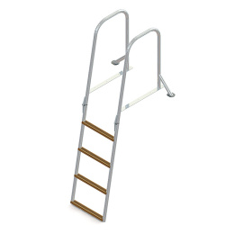 Трап для причальной секции ТМ складной 4 ступени ироко 400 мм (040151T, 10268761)